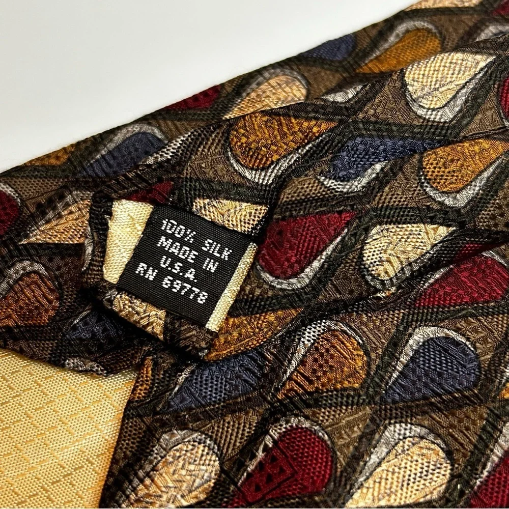 Nino Eoriero Silk Geometric Men's 56” Tie